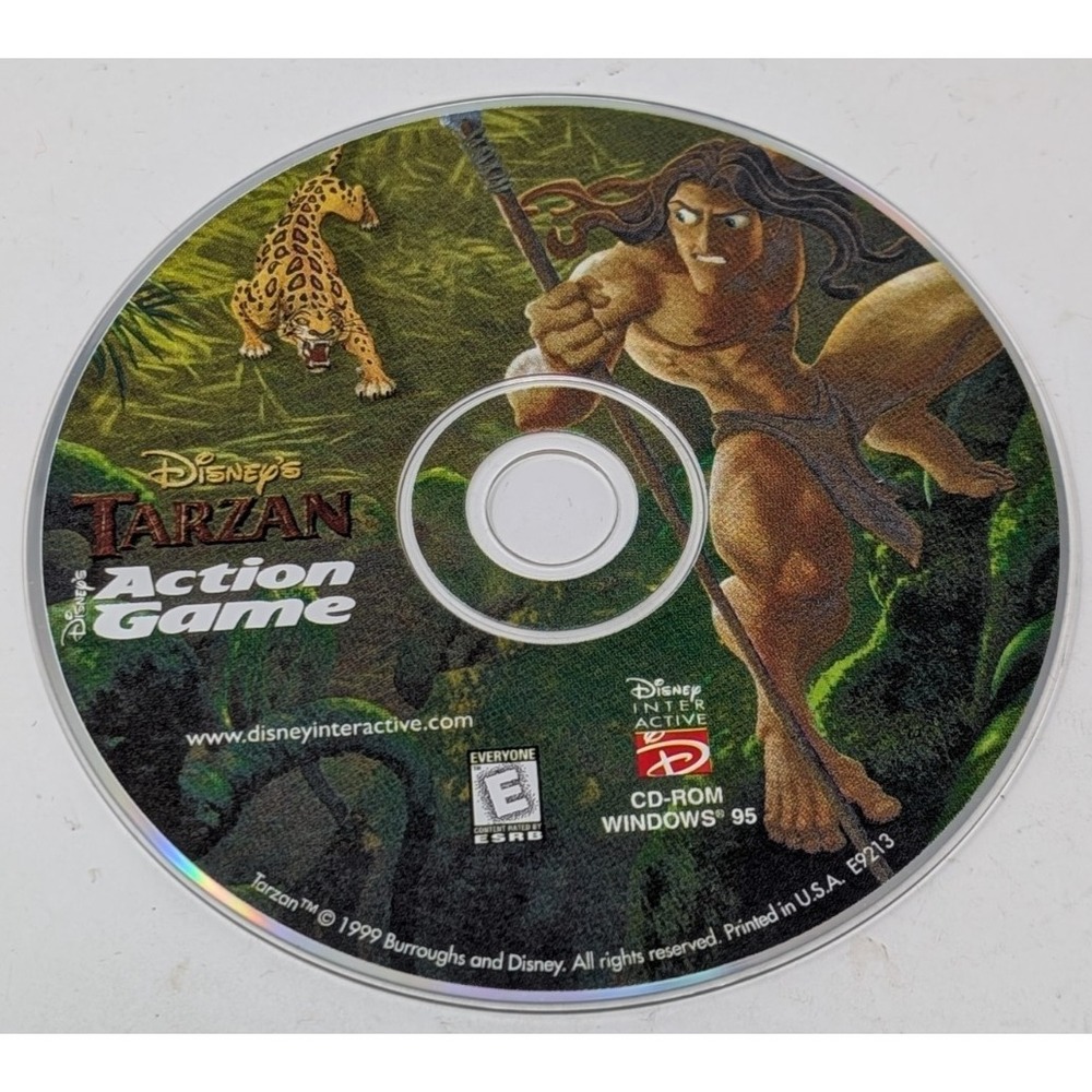 Disney Interactive Tarzan Action Game PC CD-ROM Windows 95 1999